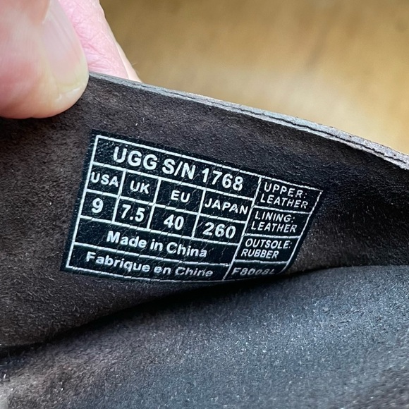 Ugg Platform Wedge Cork Slide Sandals Chocolate Brown Suede Leather - Basil - Picture 7 of 9